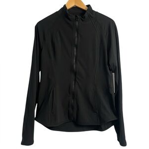 NWT Yogalicious Lux Rebel Flare Full Zip Jacket Black Size XL